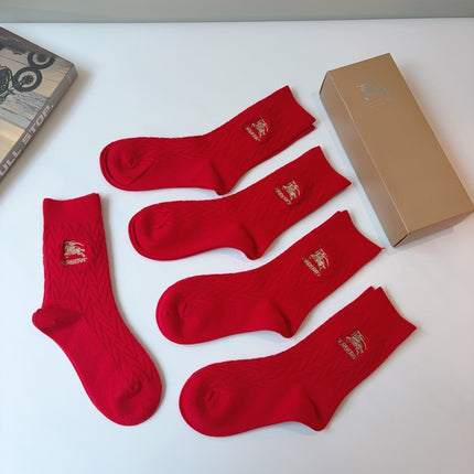 BURBERRY 26S CREW SOCKS 154396 (1 BOX)