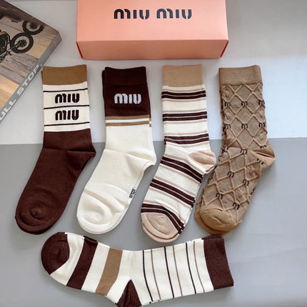 MIUMIU 26S CREW SOCKS 412395 (1 BOX)