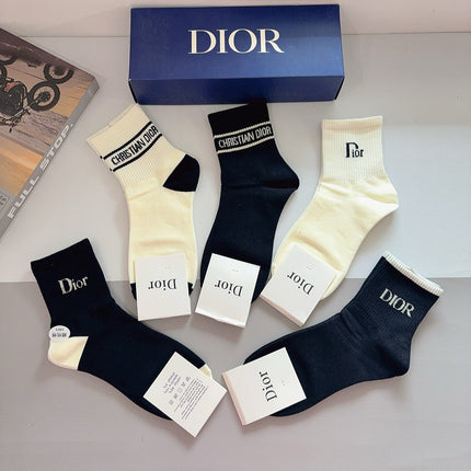DIOR 26S ANKLE SOCKS 400409 (1 BOX)