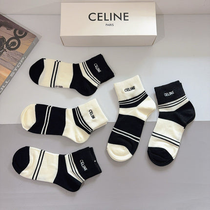 CELINE 26S ANKLE SOCKS 407125 (1 BOX)