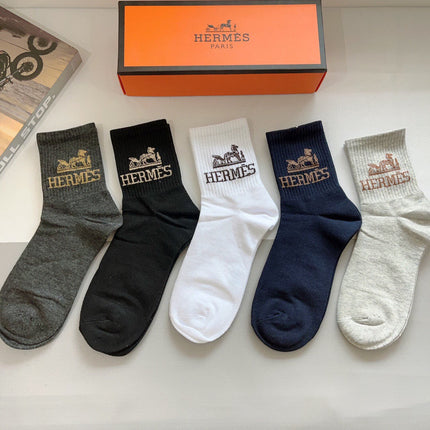 HERMES 26S ANKLE SOCKS 408704 (1 BOX)