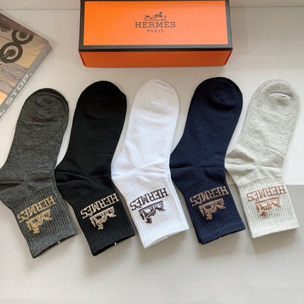 HERMES 26S ANKLE SOCKS 408704 (1 BOX)