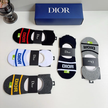 DIOR 26S NO-SHOW SOCKS 415774 (1 BOX)