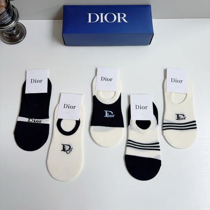 DIOR 26S NO-SHOW SOCKS 413893 (1 BOX)