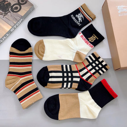 BURBERRY 26S ANKLE SOCKS 385546 (1 BOX)