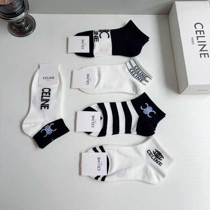 CELINE 26S ANKLE SOCKS 407151 (1 BOX)