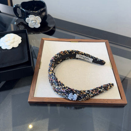 CHANEL 26S HEADBAND IN MULTICOLOR TWEED 503123