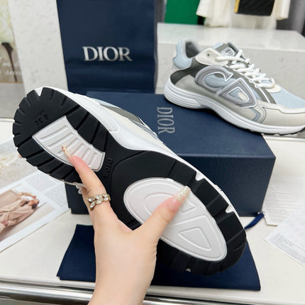 CD B30 SNEAKER GRAY AND CREAM MESH FABRIC