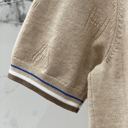 CHANEL 26S SHORT-SLEEVE KNIT POLO STYLE 1178