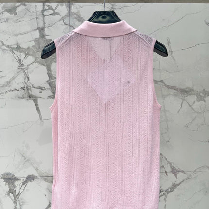 CELINE 26S KNIT POLO TANK TOP 296