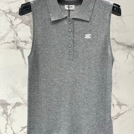 CELINE 26S KNIT POLO TANK TOP 297