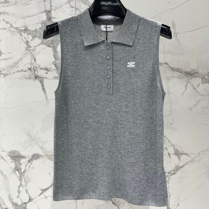 CELINE 26S KNIT POLO TANK TOP 297