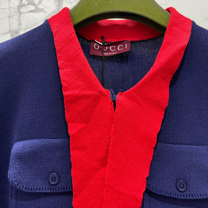GUCCI 26S SHORT-SLEEVE KNIT CARDIGAN 395