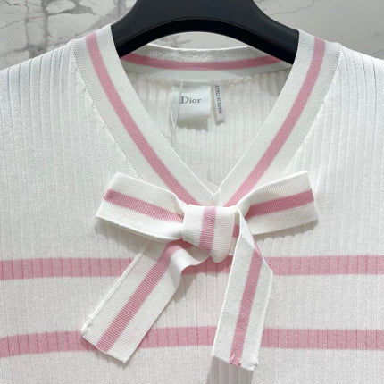 DIOR 26S SHORT-SLEEVE KNIT SWEATER 1329