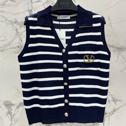 VALENTINO 26S SLEEVELESS KNIT CARDIGAN 376