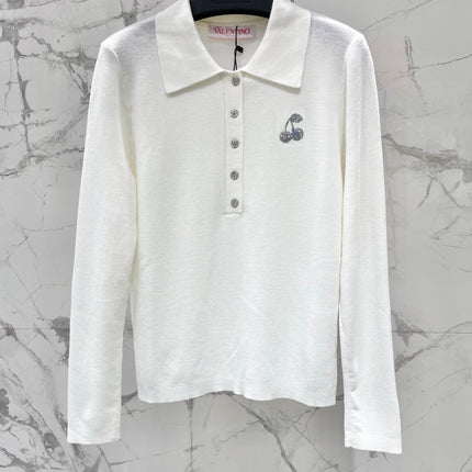 VALENTINO 26S KNITTED POLO SWEATER 327