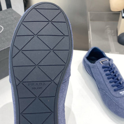 PRADA 26S SNEAKERS IN DARK BLUE FABRIC
