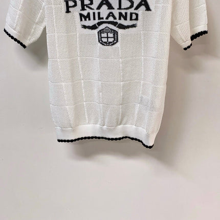 PRADA 26S SHORT-SLEEVED SWEATER STYLE 855