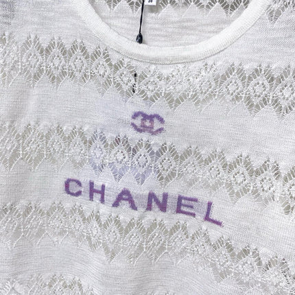 CHANEL 26S SHORT-SLEEVED KNIT SHIRT STYLE 1205