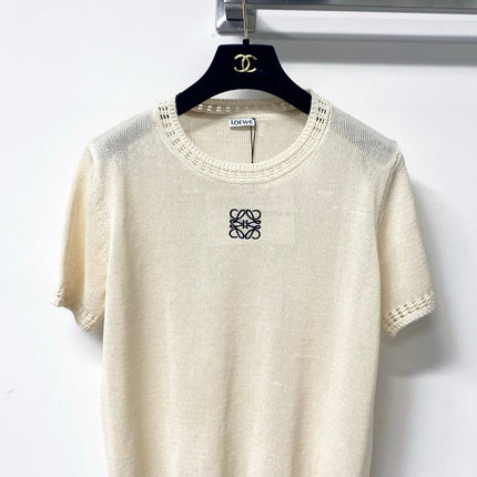 LOEWE 26S SHORT SLEEVE KNIT SWEATER 335