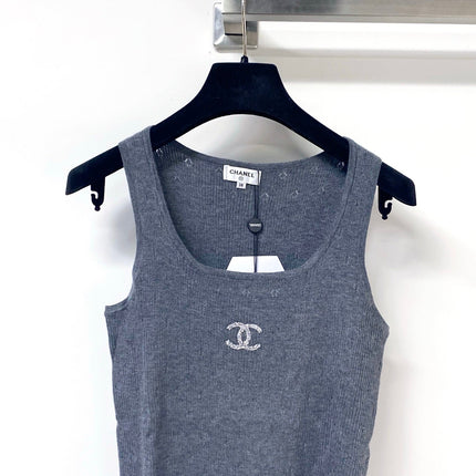 CHANEL 26S KNITTED SLEEVELESS TOP STYLE 1174