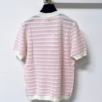 CHANEL 26S SHORT-SLEEVE KNIT TOP STYLE 1145