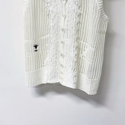 DIOR 26S V-NECK SLEEVELESS KNIT TOP 1243