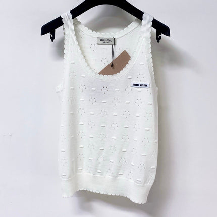 MIUMIU 26S SLEEVELESS KNIT TANK TOP 1151