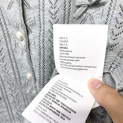 MIUMIU 26S KNIT CARDIGAN TOP 1250
