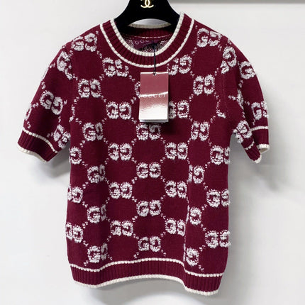 GUCCI 26S SHORT-SLEEVE KNIT SWEATER 526
