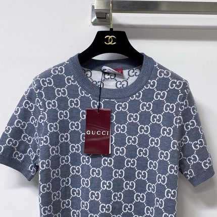GUCCI 26S SHORT-SLEEVE KNIT SWEATER 506