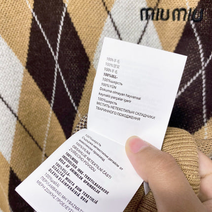 MIUMIU 26S V-NECK SWEATER 1589
