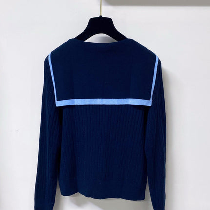 MIUMIU 26S SAILOR COLLAR KNIT CARDIGAN 1488