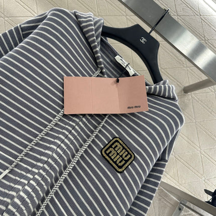 MIUMIU FLEECE HOODED JACKET STYLE 96