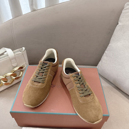 LP 26S WEEKENDER SNEAKERS IN BROWN SUEDE & TECHNICAL FABRIC