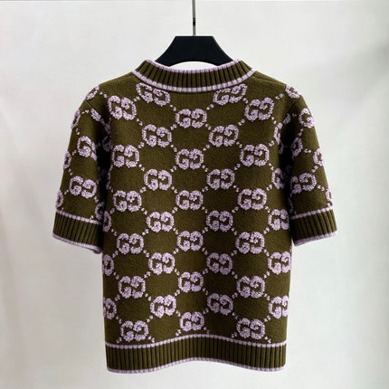 GUCCI 26S SHORT-SLEEVE KNIT SWEATER 532