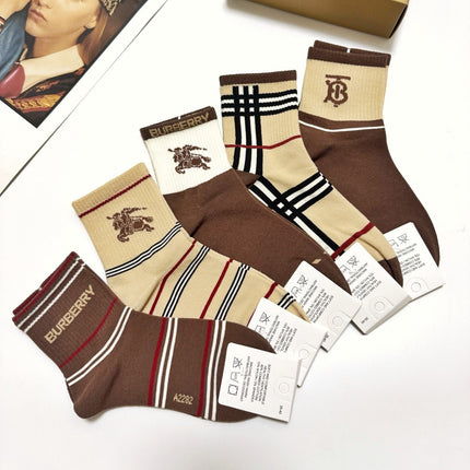 BURBERRY 26S ANKLE SOCKS 895514 (1 BOX)
