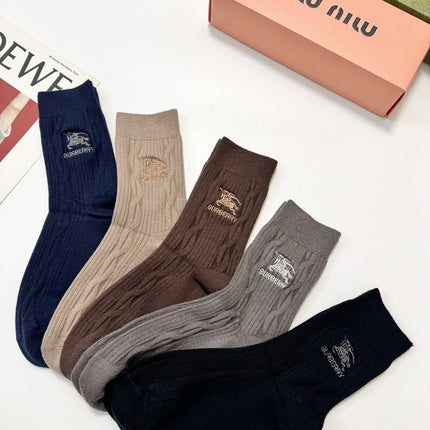 BURBERRY 26S CREW SOCKS 155683 (1 BOX)