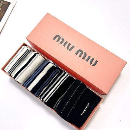 MIUMIU 26S CREW SOCKS 407174 (1 BOX)