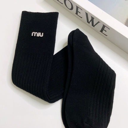MIUMIU 26S CREW SOCKS 408721 (1 BOX)