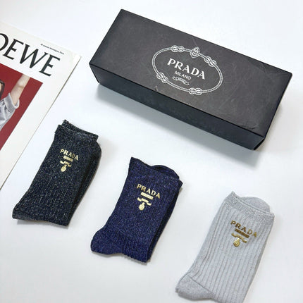 PRADA 26S ANKLE SOCKS 421138 (1 BOX)