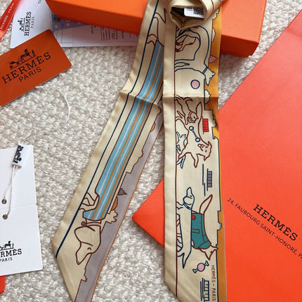 HERMES 26S SCARF 86 IN SILK 309598