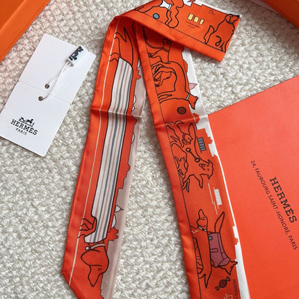 HERMES 26S SCARF 86 IN SILK 309599