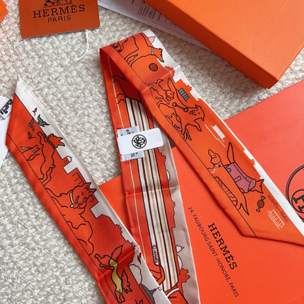 HERMES 26S SCARF 86 IN SILK 309599