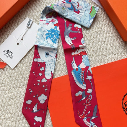 HERMES 26S SCARF 86 IN SILK 309634
