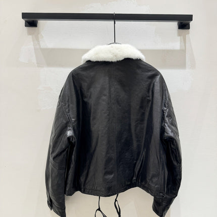 MAX MARA 25S SHEEPSKIN AND MINK FUR COAT 154