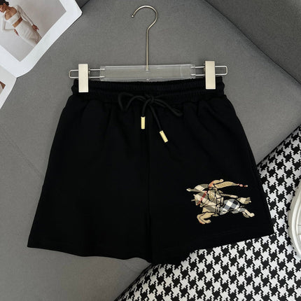 COTTON SHORTS WITH SIGNATURE EMBROIDERY