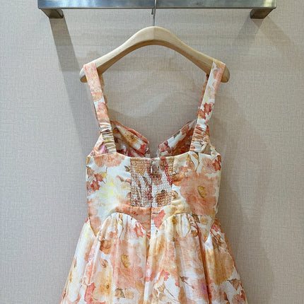 ZIMMERMANN 26S PATTERNED SPAGHETTI STRAP DRESS STYLE 75