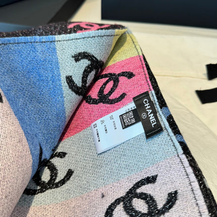 CHANEL 26S SCARF 180 IN CASHMERE WOOL BLEND 504437