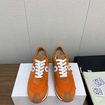 LW FLOW RUNNER SNEAKER ORANGE SUEDE